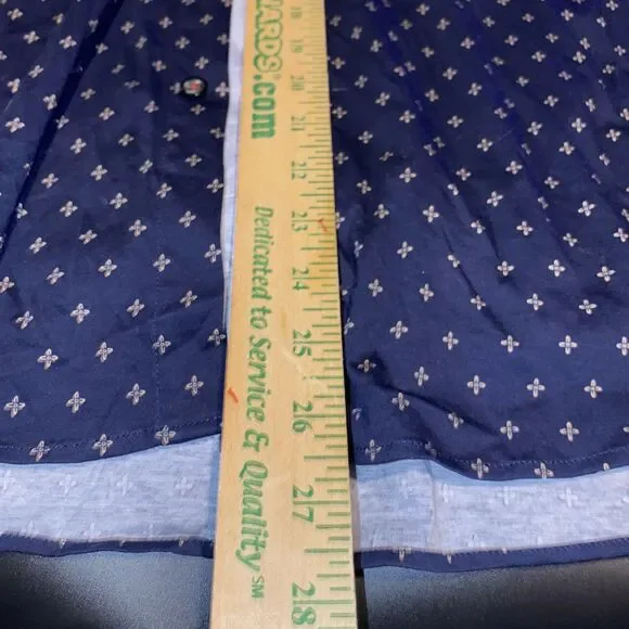 Butter Cloth Shirt Mens L Blue Long Sleeve Button Up Casual Flip Cuff - Picture 9 of 9